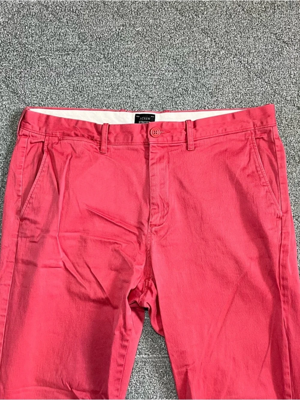 J. Crew 770 Straight Stretch Chino Pants Mens Size 32X29 Salmon Nautical Preppy